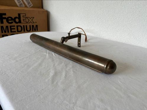 Koperen Schilderijlamp Oude Antieke Schilderij Lamp Messing, Antiek en Kunst, Antiek | Lampen, Ophalen of Verzenden