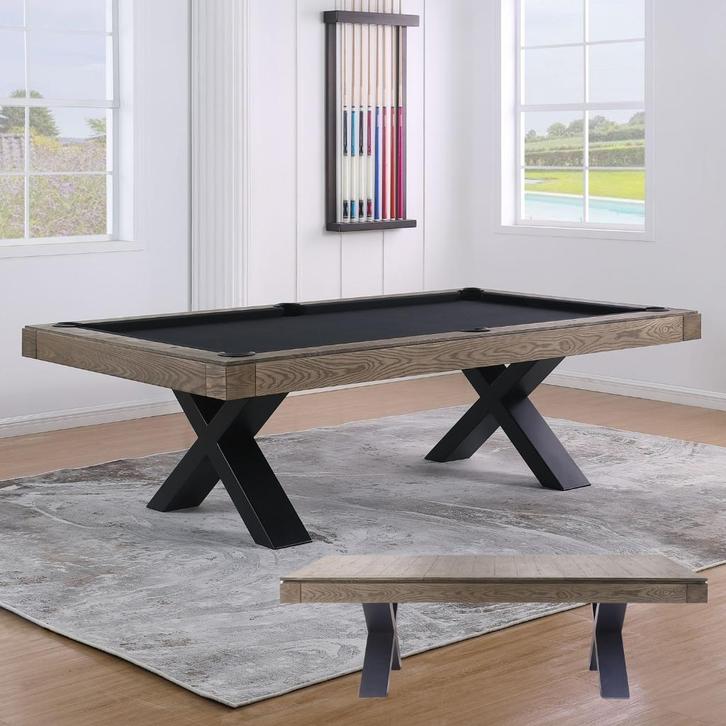 Pooltafel Lexor Dinner Xoon Vintage oak, Sport en Fitness, Biljarten en Poolen, Nieuw, Pooltafel, Ophalen of Verzenden