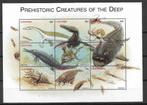 Lesotho 1998 Prehistorische dieren uit de zee dinosaurus vel, Verzenden, Overige landen, Postfris