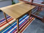 Tafel eiken fineer in/uitschuifbaar, Huis en Inrichting, Tafels | Salontafels, Ophalen, Gebruikt, 50 tot 100 cm, 75 cm of meer