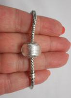 Zilveren verstelbare Bacio armband met bacio bedel nr.1547, Verzenden, Zo goed als nieuw, Met bedels of kralen, Zilver