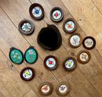 Vintage geborduurde werkjes borduursels, Ophalen of Verzenden, Handborduren