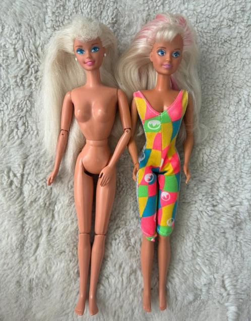 Barbie: 2 vintage barbie poppen, Verzamelen, Poppen, Zo goed als nieuw, Ophalen of Verzenden