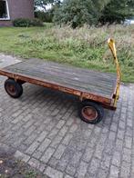magazijnkar plateauwagen handtrekkar handkar, Ophalen of Verzenden, Gebruikt, Transportkar