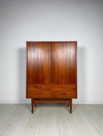 Vintage Teakhout Jaren 60 Dressoir Kast Cabinet Retro Design