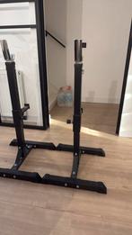 Halterrek / Squat Rack - Verstelbaar, Sport en Fitness, Fitnessmaterialen, Ophalen, Gebruikt, Armen, Halterstangen
