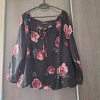 Dames blouse met lange mouwen en elastiek onderin, Kleding | Dames, Ophalen of Verzenden, Zo goed als nieuw, Maat 46/48 (XL) of groter