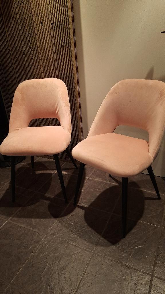 stoelen, Huis en Inrichting, Stoelen, Zo goed als nieuw, Twee, Stof, Overige kleuren, Ophalen