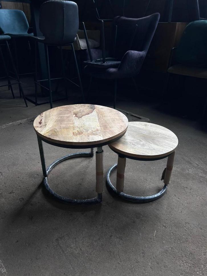 Bijzet tafel set sample outlet korting, Huis en Inrichting, Tafels | Kaptafels, Nieuw, Minder dan 100 cm, 50 tot 100 cm, Hout