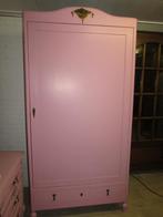 Barok roze gerestijld linnenkast kleerkast hang leg, Ophalen of Verzenden