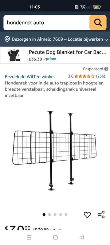 Nieuw auto honden/bagage rek beschikbaar voor biedingen