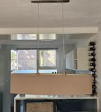 Fraaie ovalen hanglamp voor boven eettafel, Ophalen, Stof, 75 cm of meer