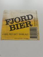 Etiket Fjord bier., Verzamelen, Ophalen of Verzenden, Zo goed als nieuw