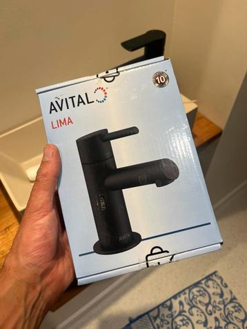 Avital fonteinkraan zwart badkamer kraan beschikbaar voor biedingen