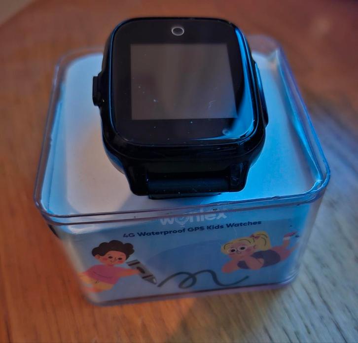 Wonlex KT17 Kinder Smartwatch - GPS & Waterdicht, Sieraden, Tassen en Uiterlijk, Smartwatches, Nieuw, Android, Zwart, GPS, Waterdicht