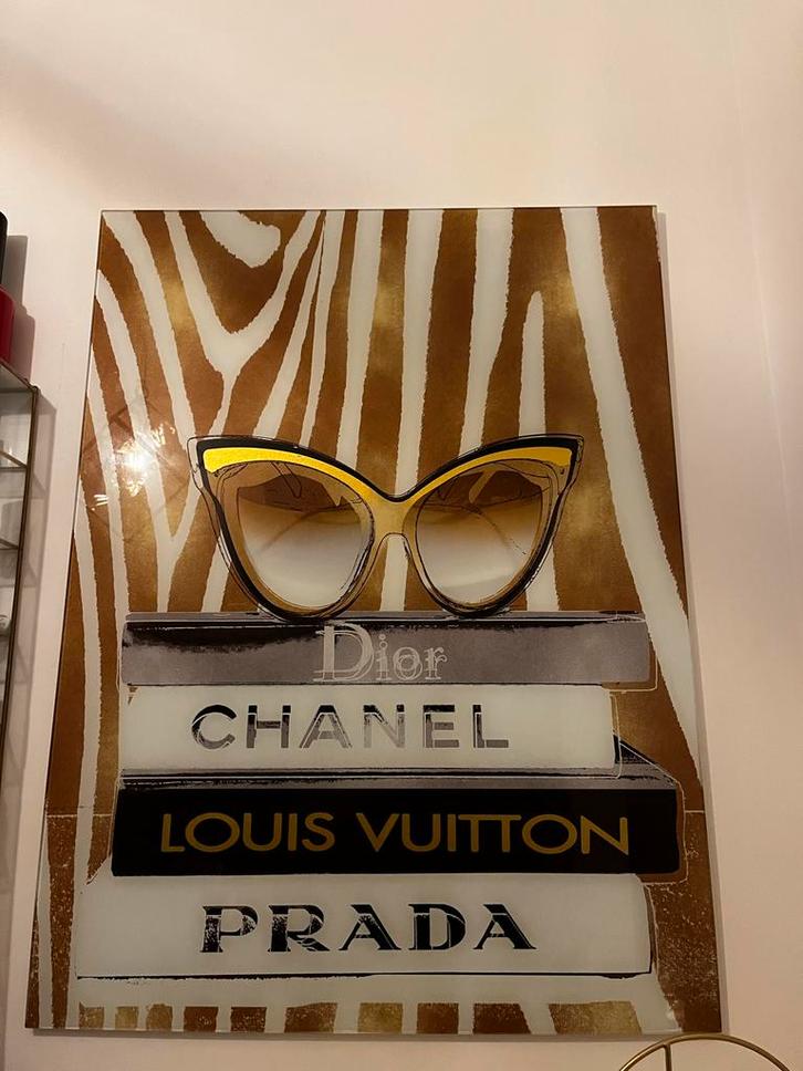 Glazen plaat 40x60 - Mode merken, Huis en Inrichting, Woonaccessoires | Schilderijen, Tekeningen en Foto's, Zo goed als nieuw