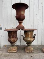 Tuinvazen gietijzer bloempotten, Antiek en Kunst, Curiosa en Brocante, Ophalen