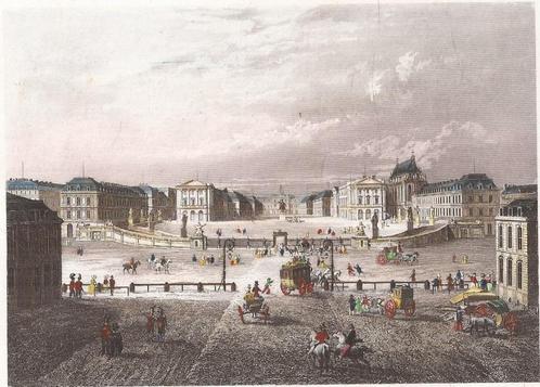 LE CHÂTEAU DE VERSAILLES  Staalgravure  Rouargue 1866, Antiek en Kunst, Kunst | Etsen en Gravures, Ophalen of Verzenden