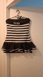 Carnaval Boeven Jurkje Maat 34 + Mutsje, Carnaval, Ophalen of Verzenden, Zo goed als nieuw, Kleding