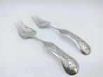 2 Zilveren zuurvorken, P.L. Uriot, Amsterdam, 1853