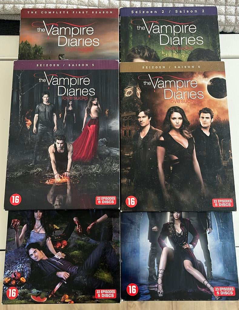 Vampire diaries 1 t/m 6, Ophalen of Verzenden, Zo goed als nieuw