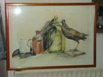 Aquarel stilleven, Antiek en Kunst, Kunst | Schilderijen | Klassiek, Ophalen of Verzenden