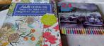 Volwassen kleurboek en doos  kleurpotloden, Hobby en Vrije tijd, Nieuw, Overige typen, Ophalen of Verzenden