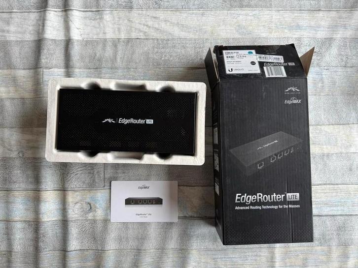 Ubiquiti EdgeRouter Lite - Krachtige Router, Computers en Software, Routers en Modems, Gebruikt, Router, Ophalen of Verzenden