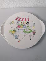 mooi taartplateau met fifties afbeelding izgst, Ophalen of Verzenden