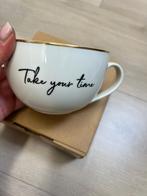 6 stuks mooie H&M 'Take your time' kop met hartje NIEUW, Huis en Inrichting, Keramiek, Nieuw, Ophalen of Verzenden, Effen