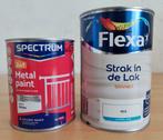 Flexa lak Wit, Spectrum 2in1 metaal verf wit - Verzenden, Ophalen, Wit, Zo goed als nieuw, Lak