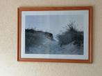 Duinlandschap foto in houten lijst, Antiek en Kunst, Kunst | Tekeningen en Foto's, Ophalen