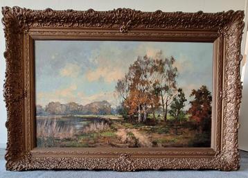 Olieverf schilderij beschikbaar voor biedingen