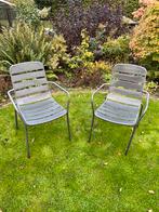 2 Stalen Buitenstoelen - Degelijk!, Tuin en Terras, Ophalen, Gebruikt, Metaal