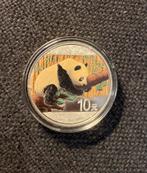 Zilveren Chinese Panda Munt - 2016 gekleurd, Postzegels en Munten, Munten | Azië, Ophalen of Verzenden, Oost-Azië, Losse munt