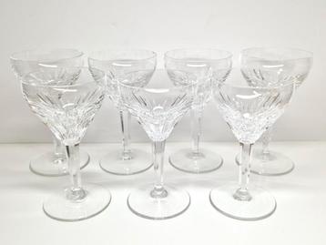 Glasfabriek Leerdam kristal 7 Rubato wijnglazen, 1952 beschikbaar voor biedingen