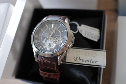 Seiko horloge Premier Kinetic Perpetual Calendar SNP025P1, Sieraden, Tassen en Uiterlijk, Horloges | Heren, Zo goed als nieuw