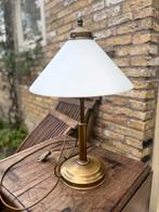 Zware messing schemerlamp 48 cm. hoog, Ophalen, Gebruikt