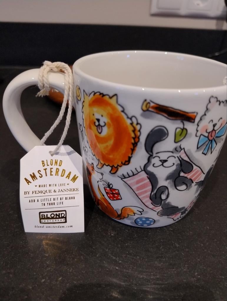 Blond Amsterdam Mok - Honden Design - nieuw, Blond Amsterdam, Nieuw, Ophalen of Verzenden, Kop(pen) en/of Schotel(s)