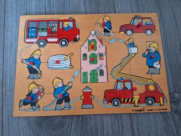 Houten Puzzel Brandweer - Simplex Holland beschikbaar voor biedingen