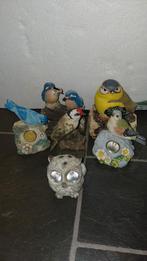 Vogelbeeldjes met Licht & Geluid - Zonne-energie, Tuin en Terras, Tuinbeelden, Ophalen of Verzenden, Nieuw, Kunststof, Dierenbeeld