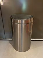 Brabantia RVS Touch Bin Duo, Huis en Inrichting, Ophalen, 50 tot 75 cm, 40 liter of meer, Zo goed als nieuw