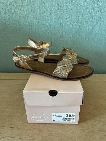 Nieuw! Graceland gouden sandalen maat 36 – in doos  beschikbaar voor biedingen