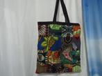 dubbelzijdig draagbare fleurige stoffen tas patchwork, Ophalen of Verzenden, Gebruikt, Shopper