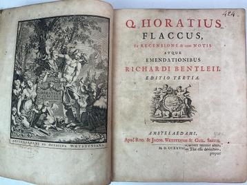 Q. Horatius Flaccus - Richard Bentley, derde druk, 1727 beschikbaar voor biedingen