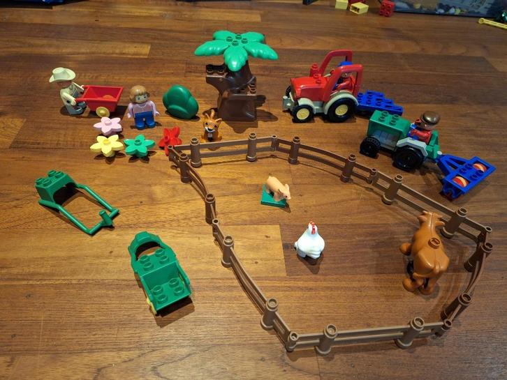 Duplo Boerderijset met dieren en tractoren, Kinderen en Baby's, Speelgoed | Duplo en Lego, Gebruikt, Duplo, Ophalen of Verzenden