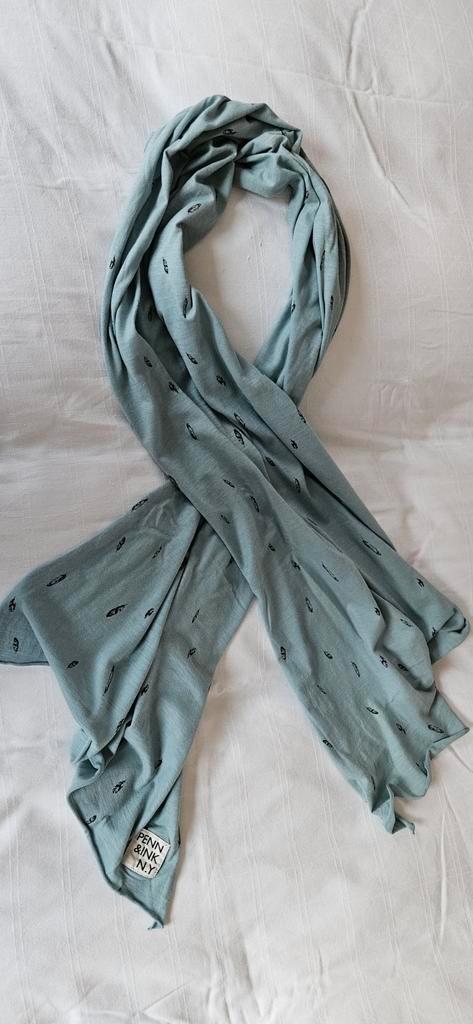 Penn and Ink sjaal, lichtgroen, Kleding | Dames, Mutsen, Sjaals en Handschoenen, Zo goed als nieuw, Sjaal, Maat 46/48 (XL) of groter