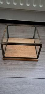 Riverdale kistje van hout en glas, Huis en Inrichting, Woonaccessoires | Kisten, Ophalen, Minder dan 50 cm, Minder dan 50 cm, Minder dan 50 cm