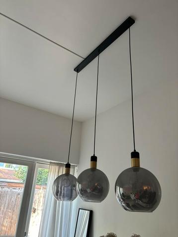 Hanglamp 3-lichts modern glas, ZELF demonteren! beschikbaar voor biedingen