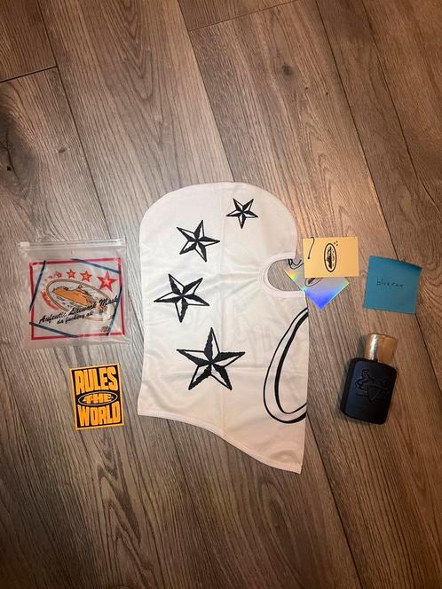 Corteiz white 4 star ski mask, Kleding | Heren, Mutsen, Sjaals en Handschoenen, Nieuw, Muts, Overige maten, Ophalen of Verzenden